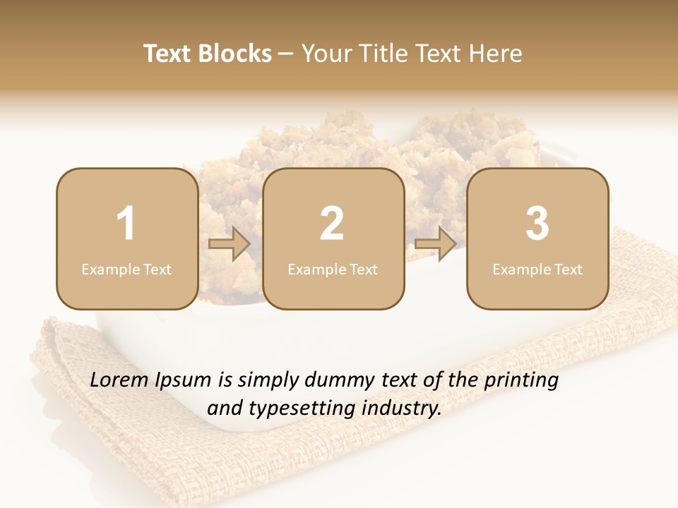 Dressing Appetizer Corn PowerPoint Template