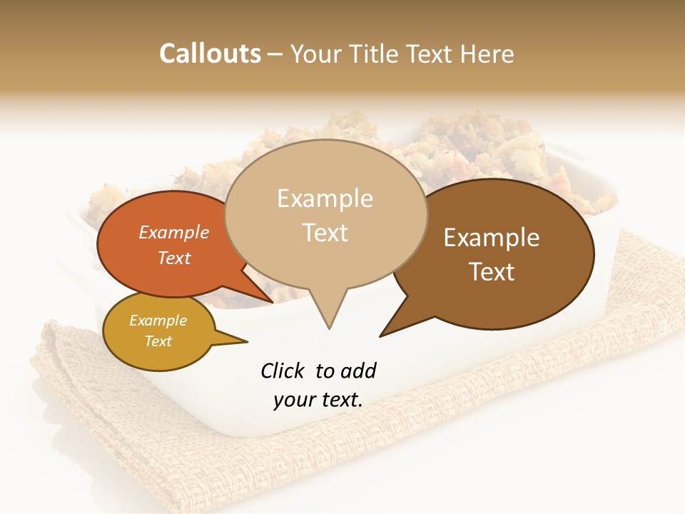 Dressing Appetizer Corn PowerPoint Template