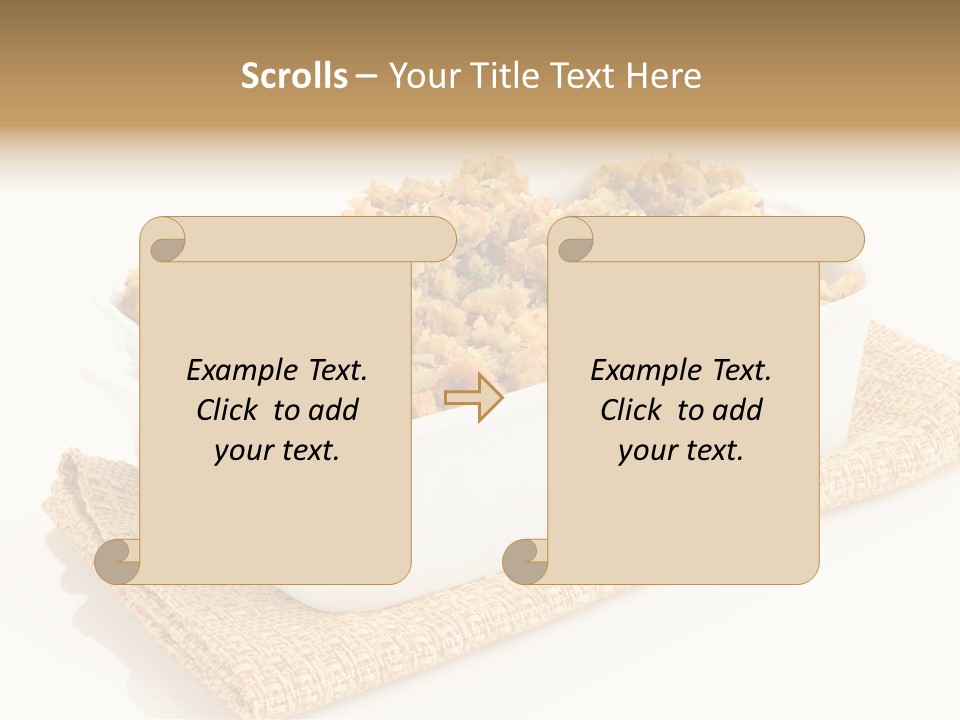 Dressing Appetizer Corn PowerPoint Template