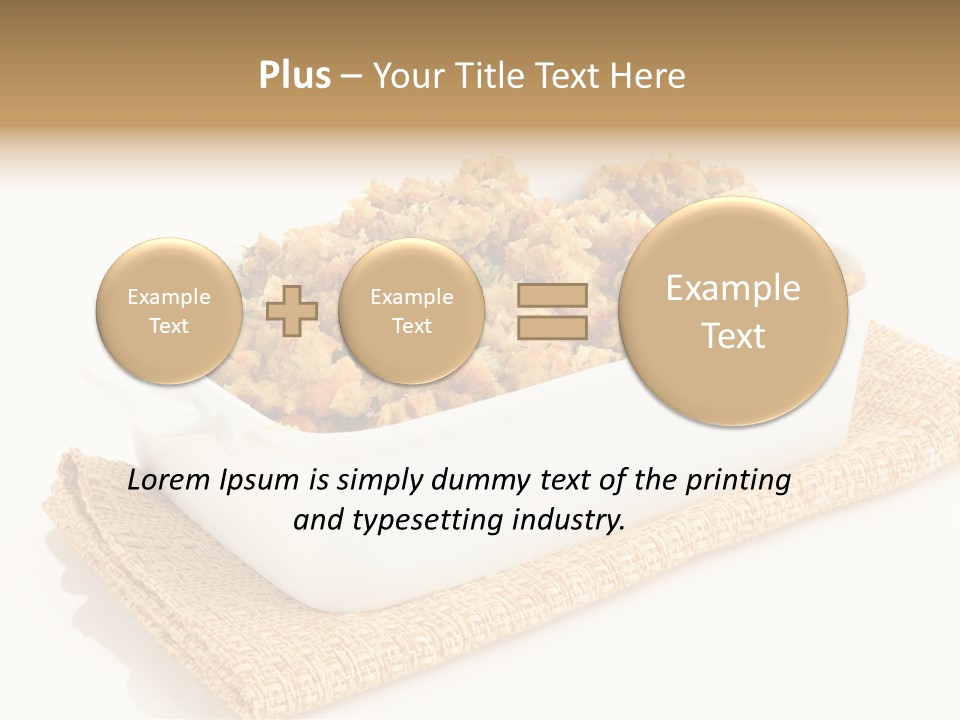 Dressing Appetizer Corn PowerPoint Template