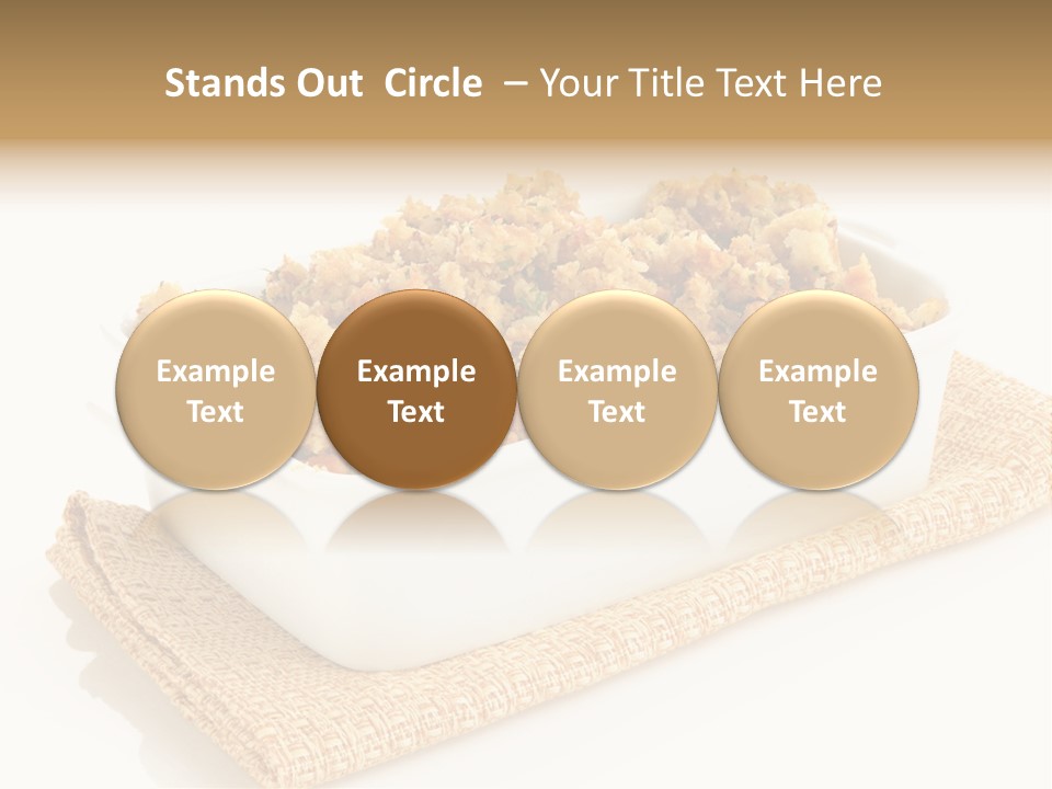 Dressing Appetizer Corn PowerPoint Template