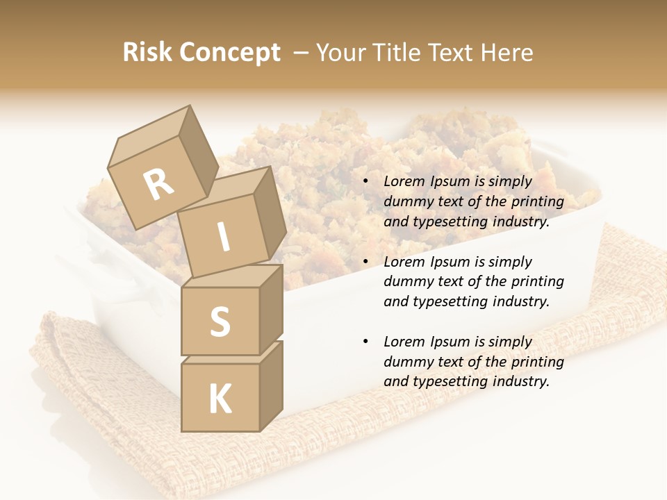 Dressing Appetizer Corn PowerPoint Template