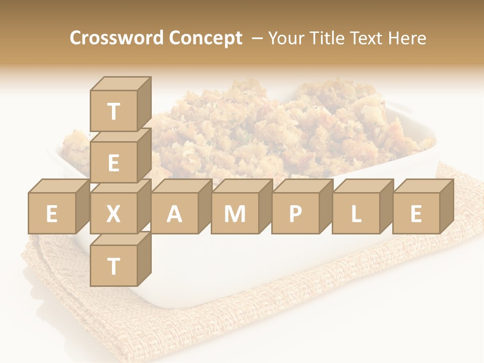 Dressing Appetizer Corn PowerPoint Template