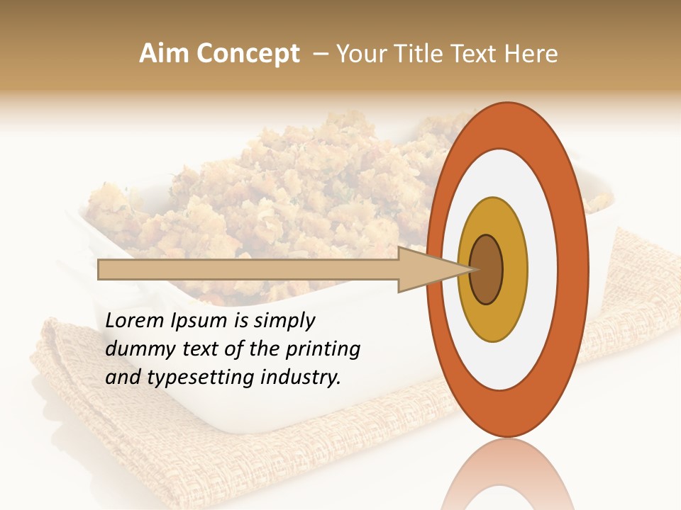 Dressing Appetizer Corn PowerPoint Template