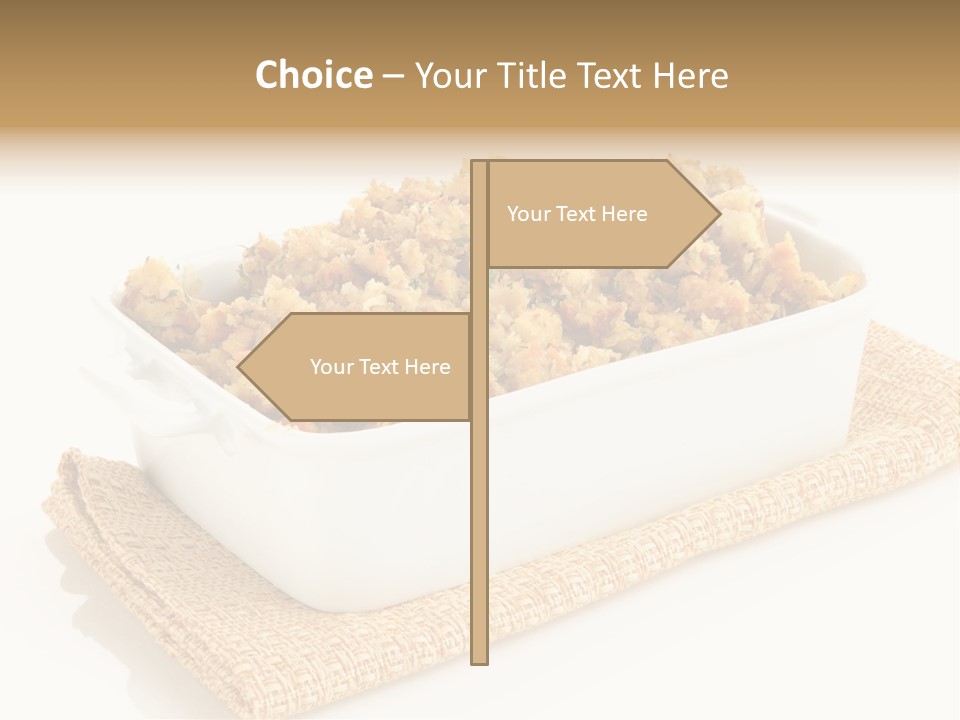 Dressing Appetizer Corn PowerPoint Template