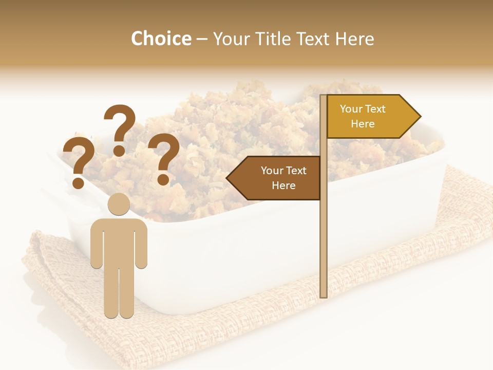 Dressing Appetizer Corn PowerPoint Template