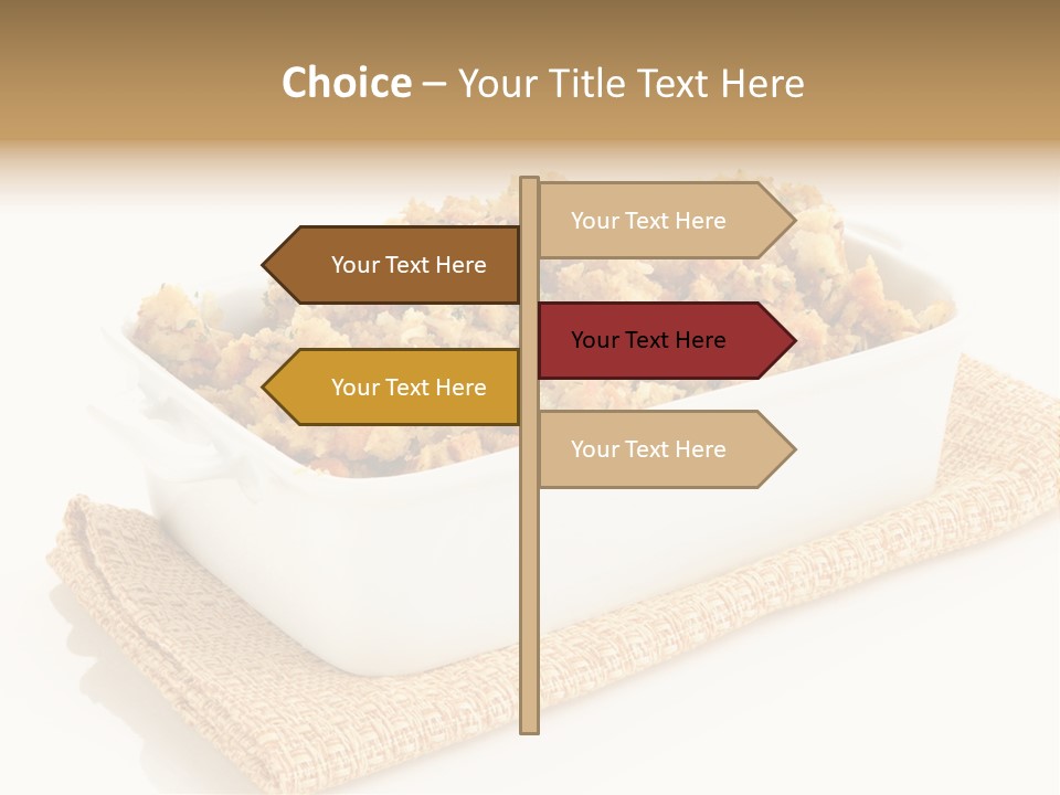 Dressing Appetizer Corn PowerPoint Template