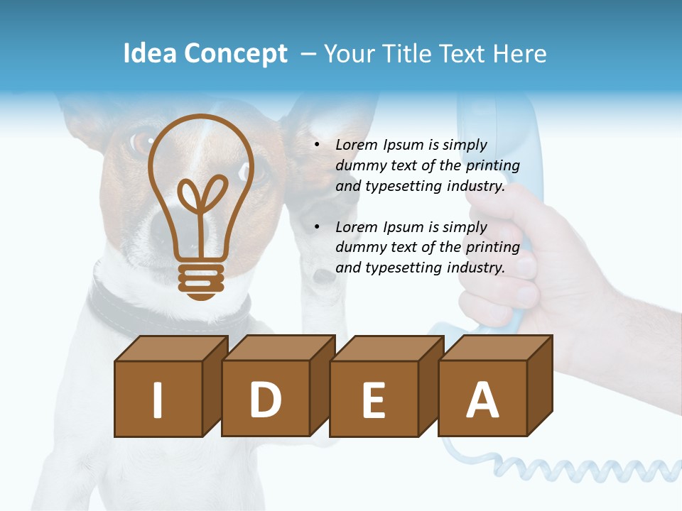 Voice Russell White PowerPoint Template