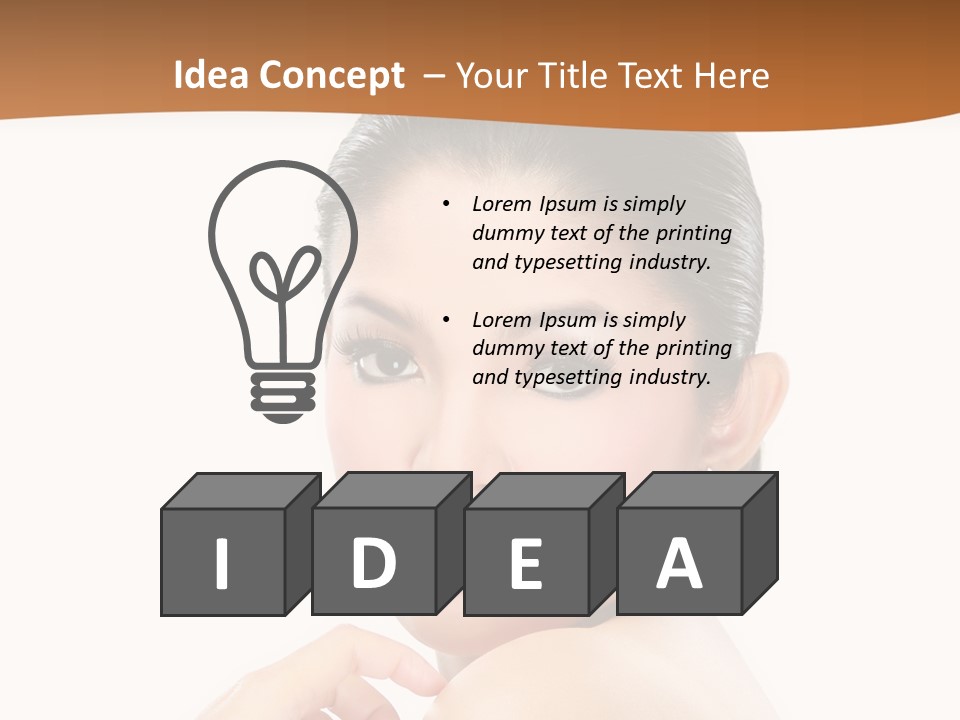 Eyes Teeth Person PowerPoint Template