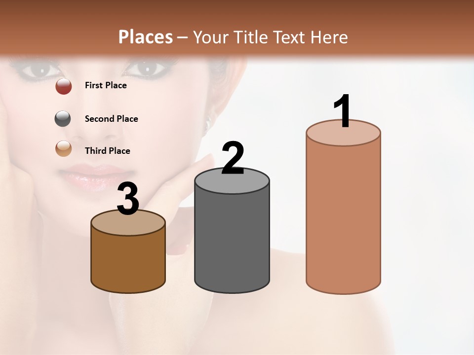 Attractive Hair Young PowerPoint Template