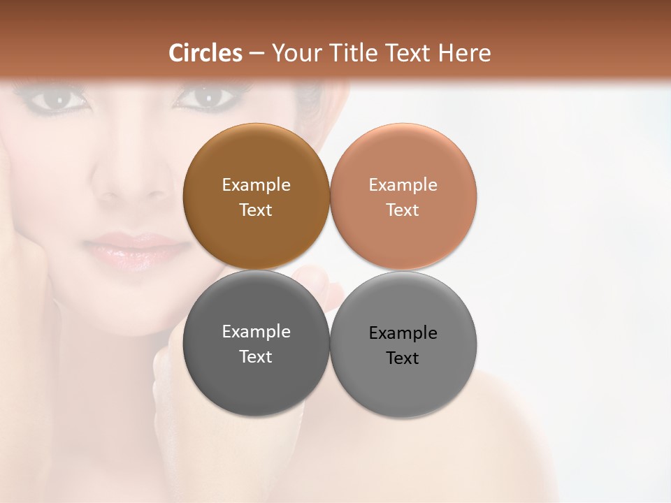 Attractive Hair Young PowerPoint Template