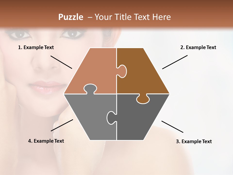 Attractive Hair Young PowerPoint Template