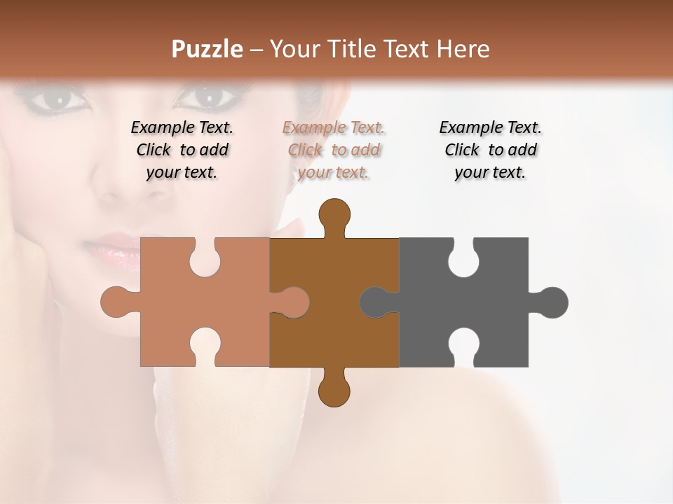 Attractive Hair Young PowerPoint Template