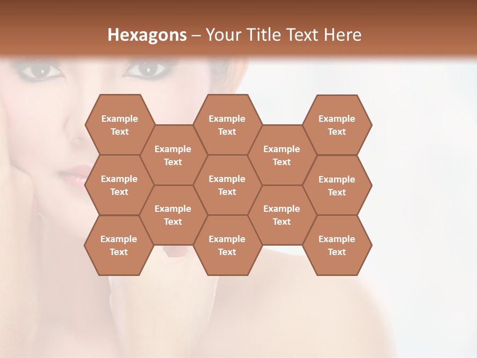 Attractive Hair Young PowerPoint Template