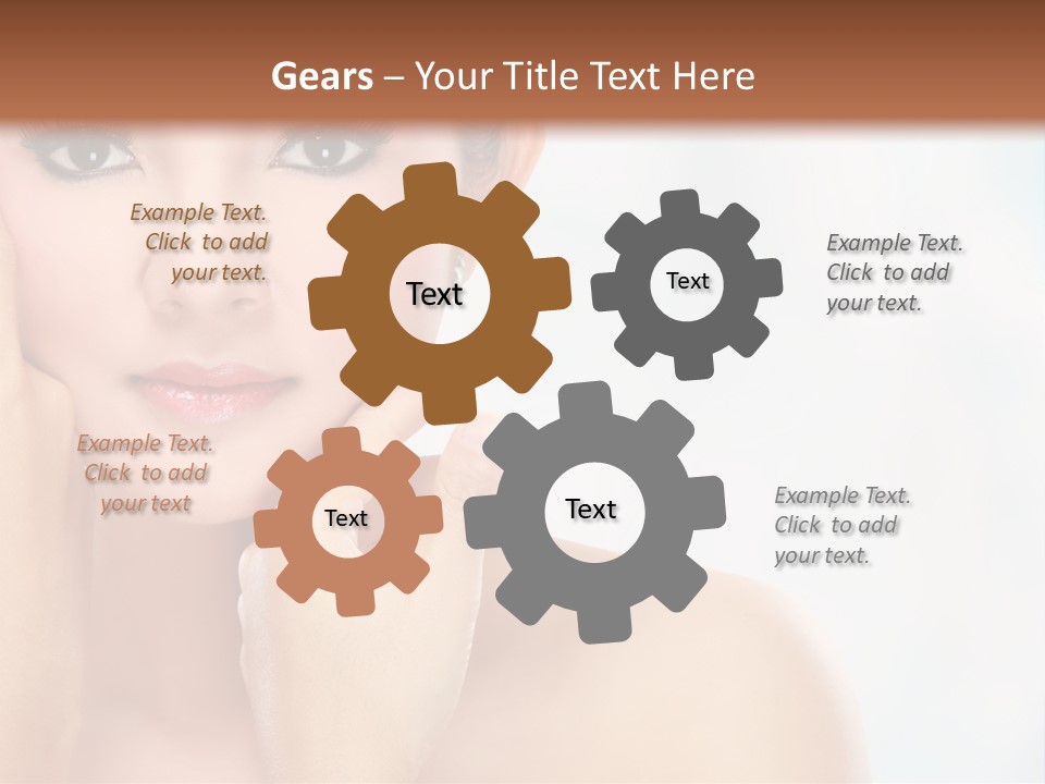 Attractive Hair Young PowerPoint Template