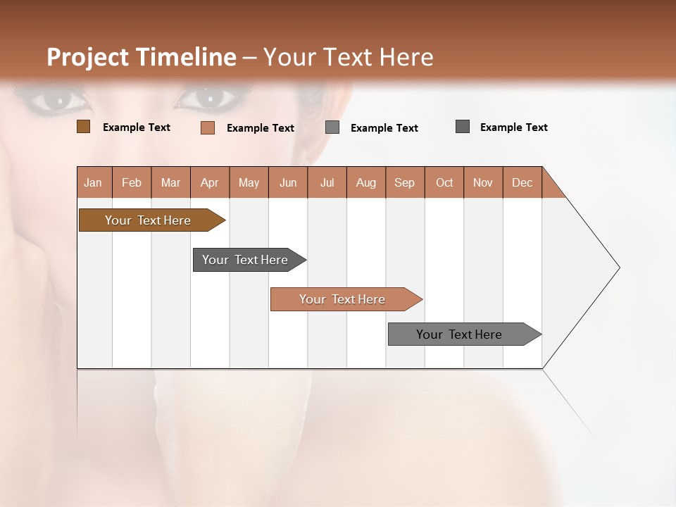 Attractive Hair Young PowerPoint Template