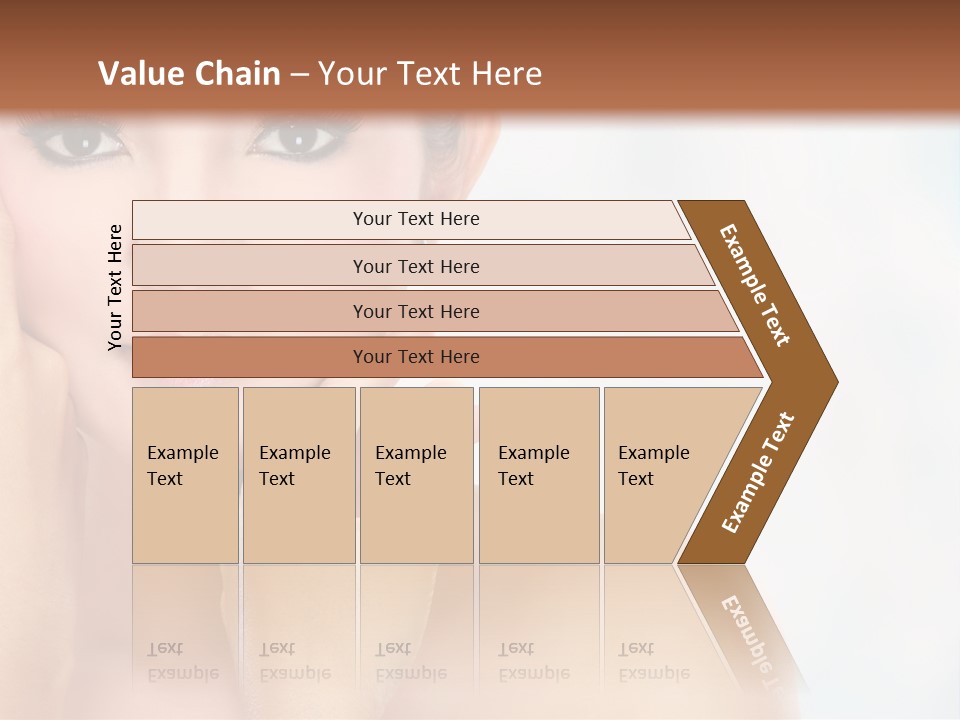 Attractive Hair Young PowerPoint Template