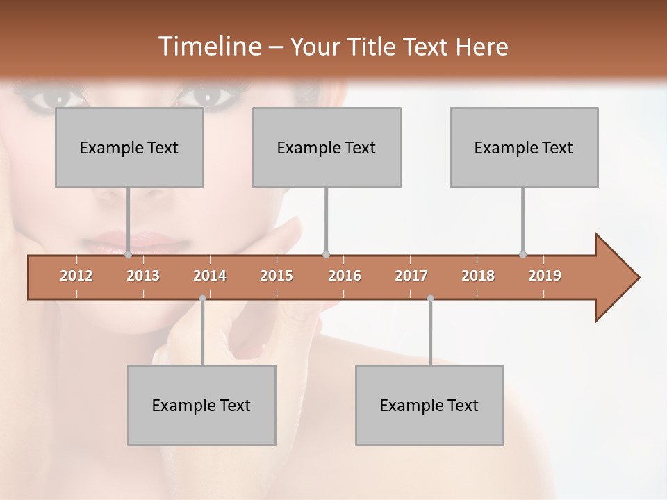Attractive Hair Young PowerPoint Template