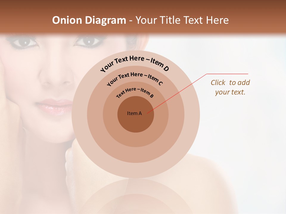 Attractive Hair Young PowerPoint Template