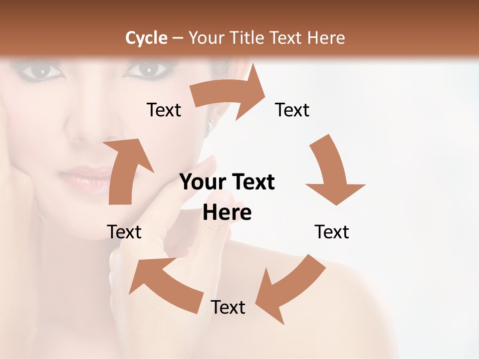 Attractive Hair Young PowerPoint Template