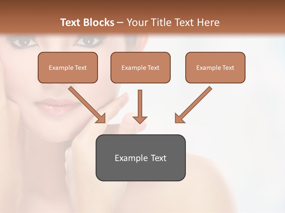 Attractive Hair Young PowerPoint Template