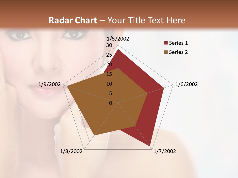 Attractive Hair Young PowerPoint Template