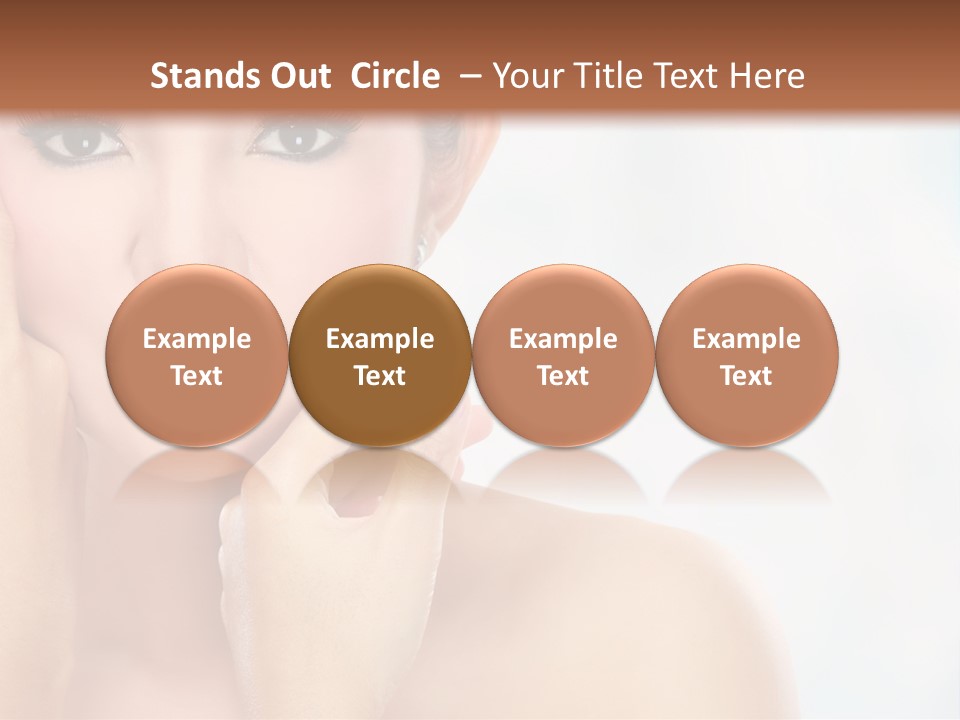 Attractive Hair Young PowerPoint Template