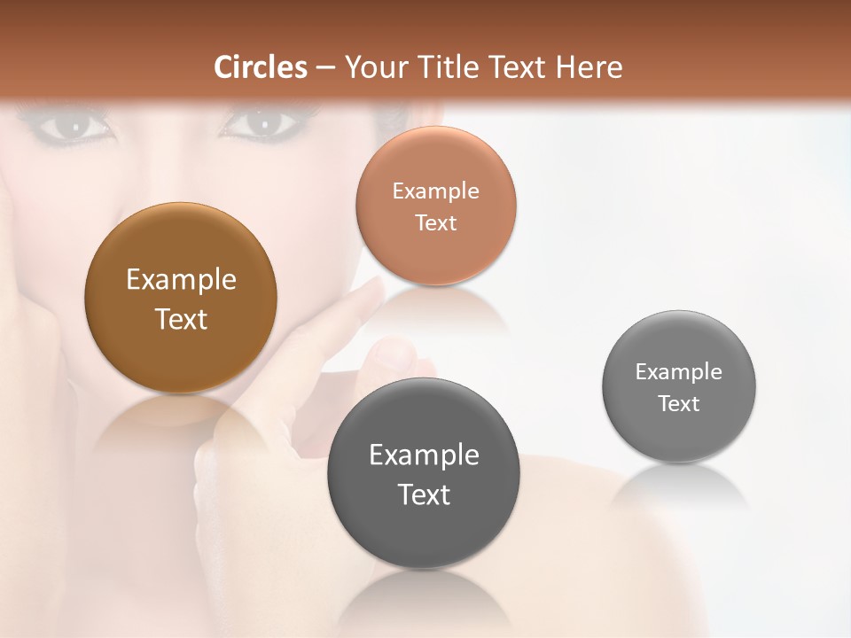 Attractive Hair Young PowerPoint Template