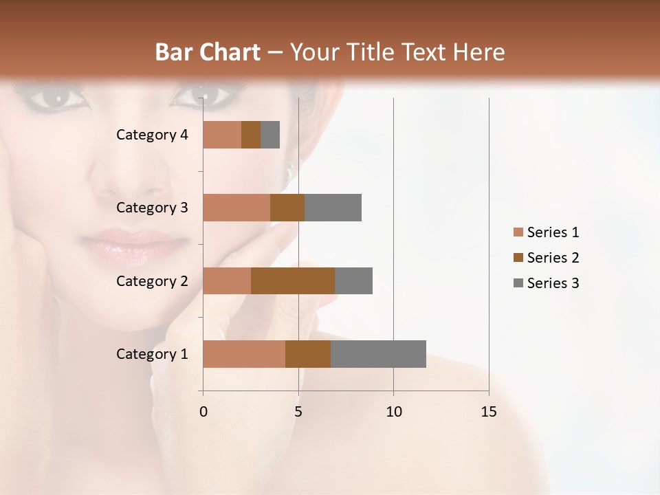 Attractive Hair Young PowerPoint Template