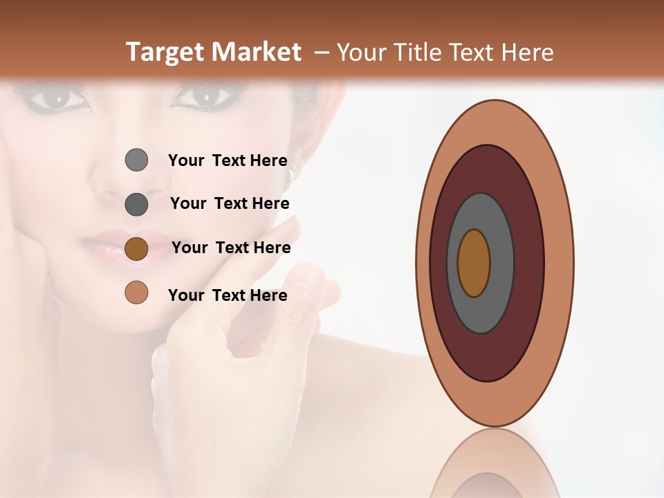 Attractive Hair Young PowerPoint Template