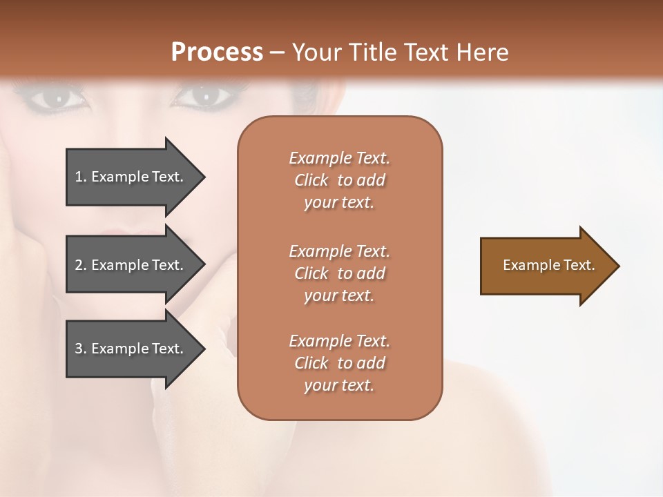Attractive Hair Young PowerPoint Template