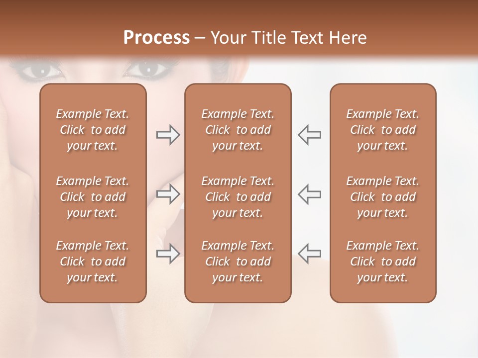 Attractive Hair Young PowerPoint Template