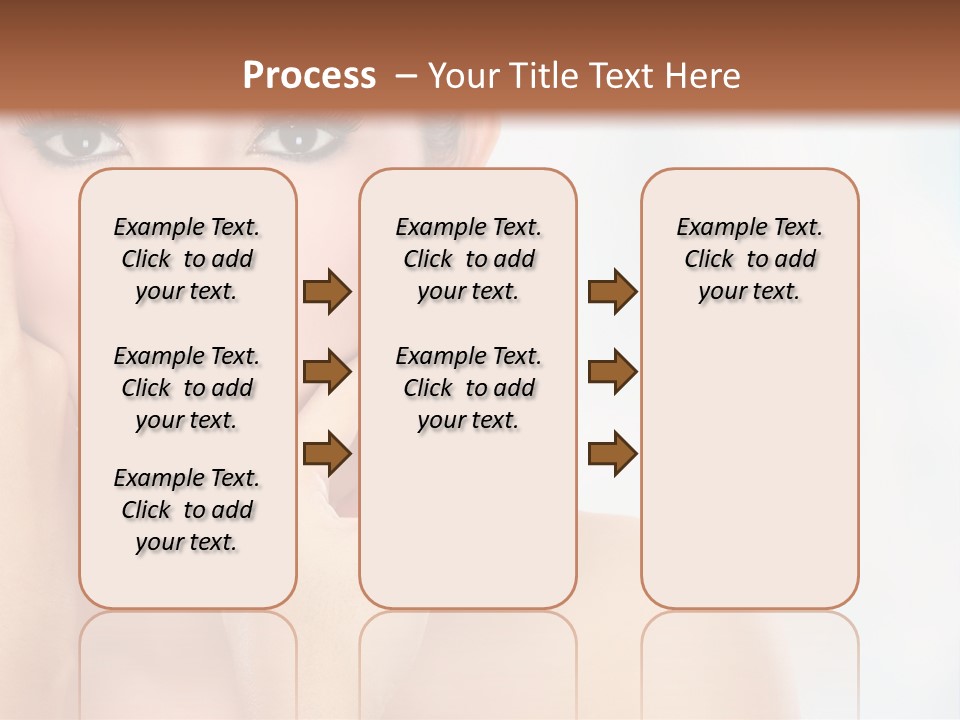 Attractive Hair Young PowerPoint Template