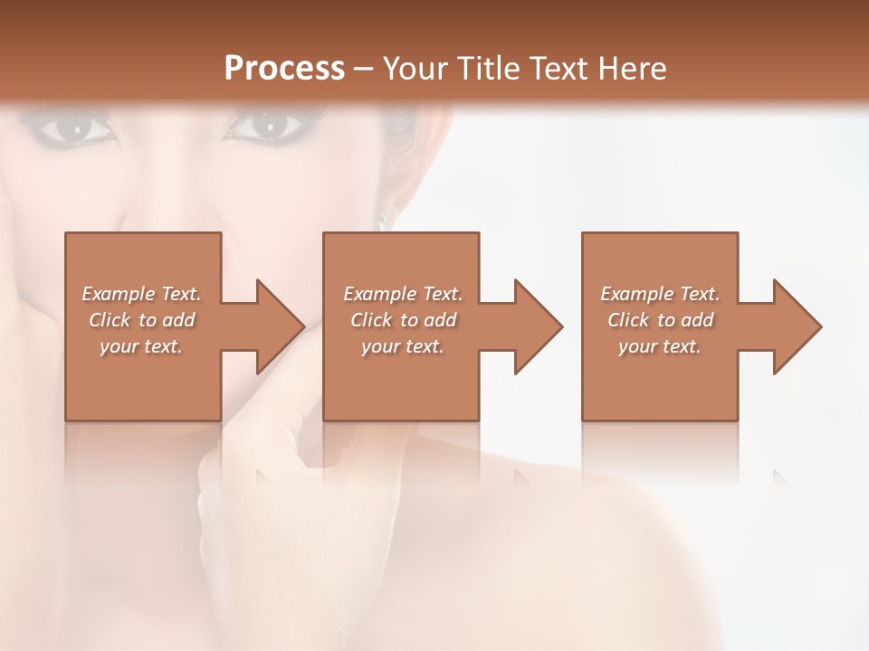 Attractive Hair Young PowerPoint Template