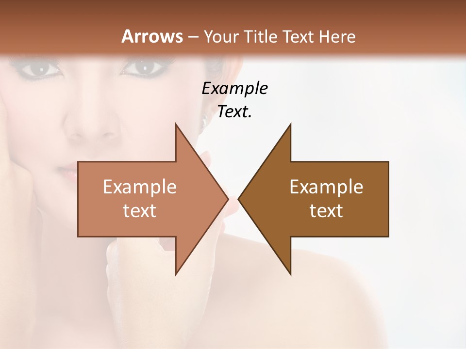 Attractive Hair Young PowerPoint Template