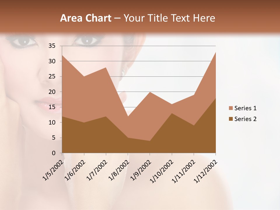 Attractive Hair Young PowerPoint Template