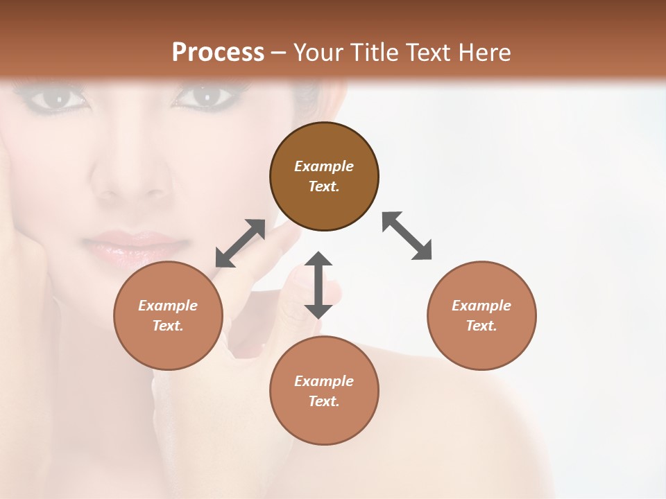 Attractive Hair Young PowerPoint Template