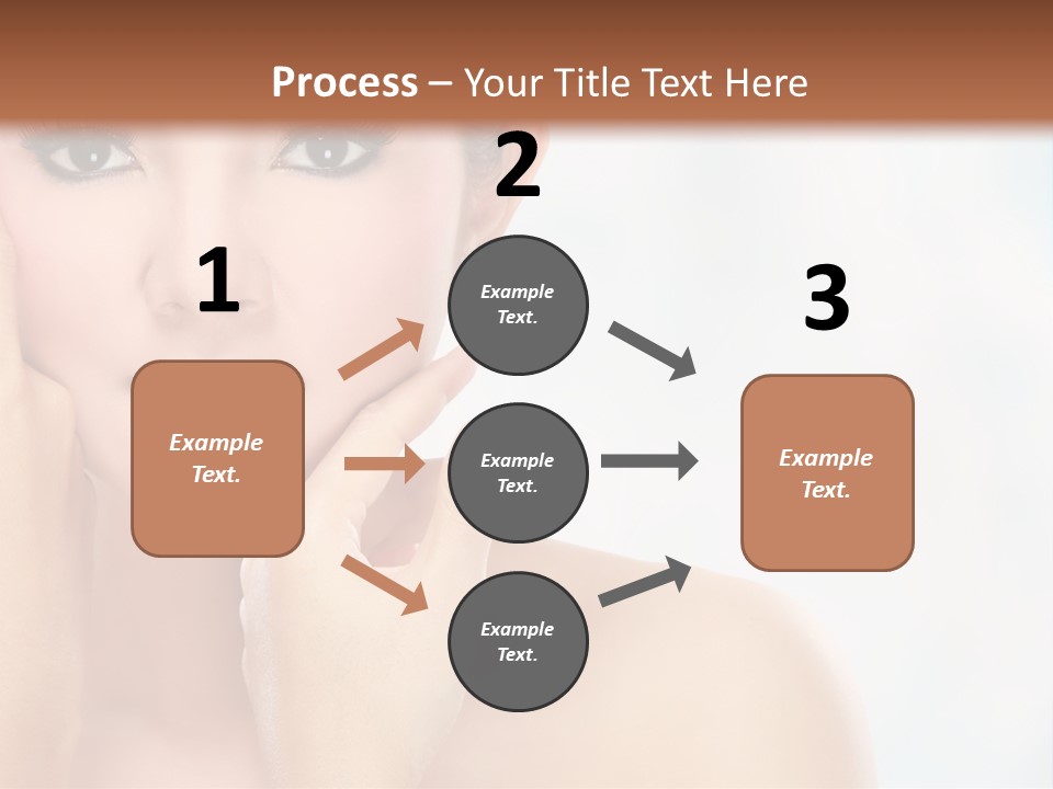 Attractive Hair Young PowerPoint Template