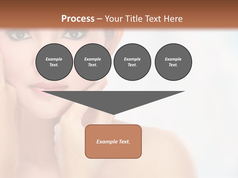 Attractive Hair Young PowerPoint Template