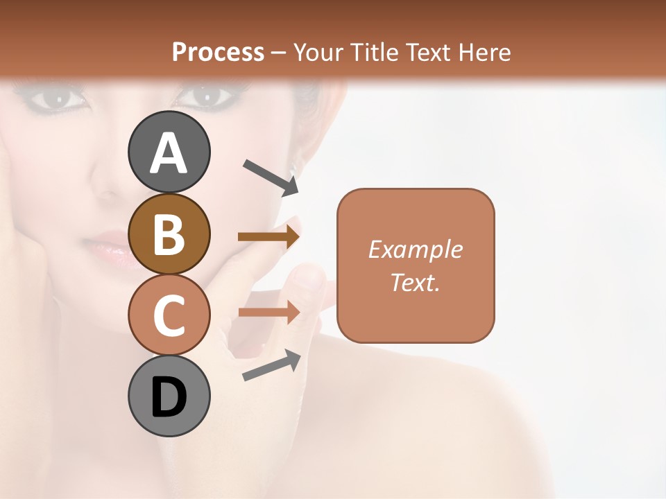 Attractive Hair Young PowerPoint Template