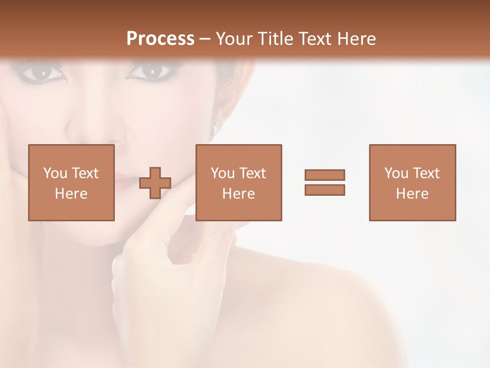 Attractive Hair Young PowerPoint Template