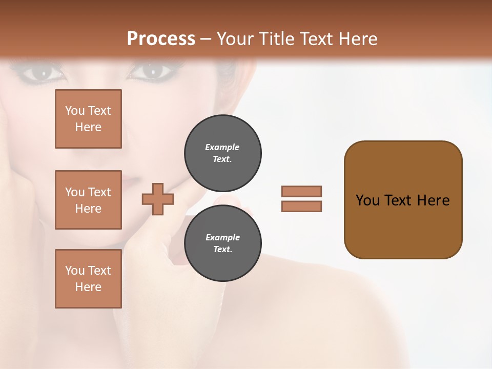 Attractive Hair Young PowerPoint Template