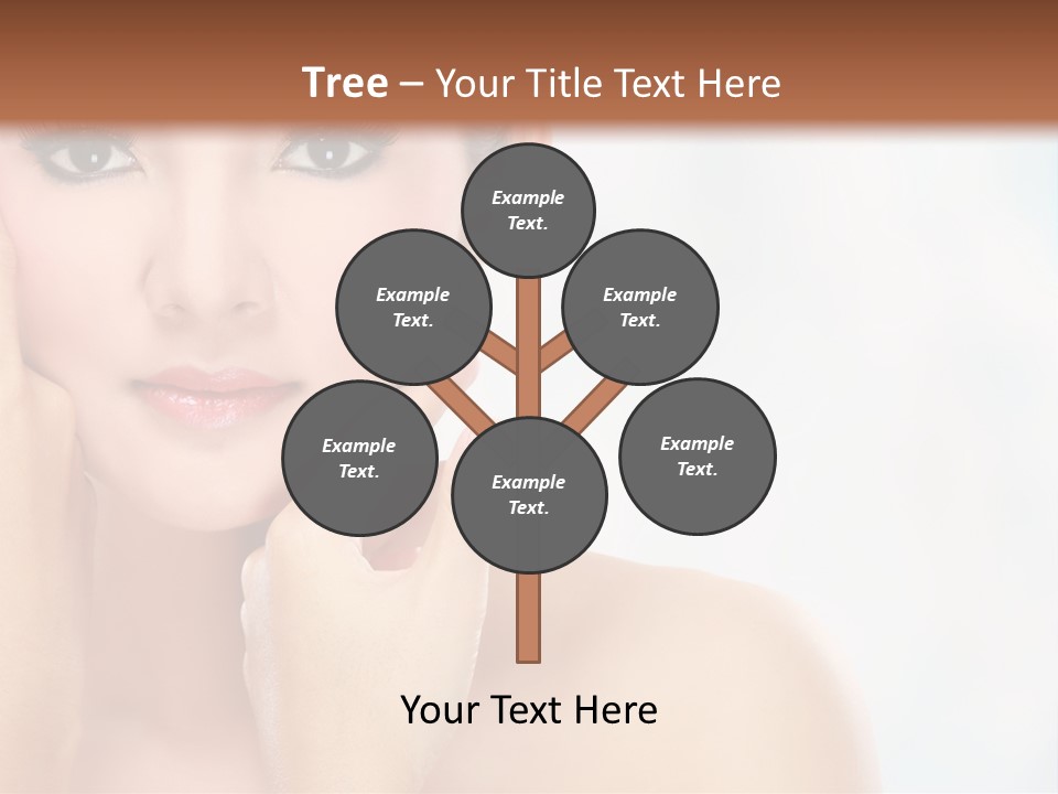 Attractive Hair Young PowerPoint Template