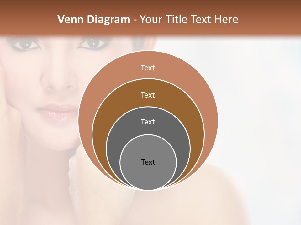 Attractive Hair Young PowerPoint Template