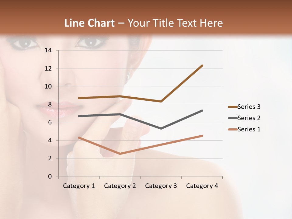 Attractive Hair Young PowerPoint Template