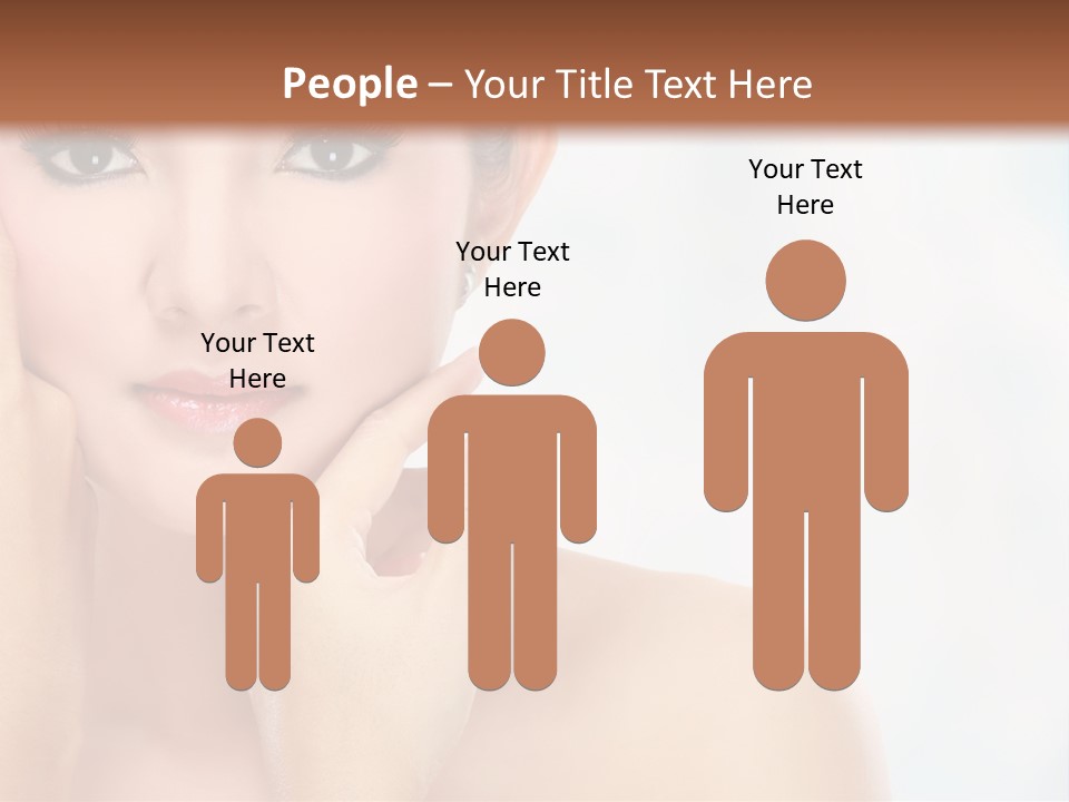 Attractive Hair Young PowerPoint Template