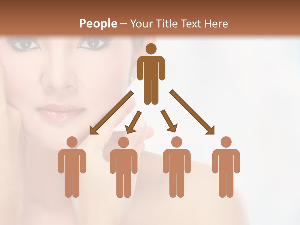 Attractive Hair Young PowerPoint Template