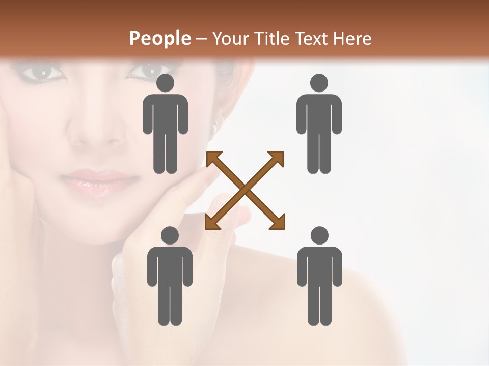 Attractive Hair Young PowerPoint Template