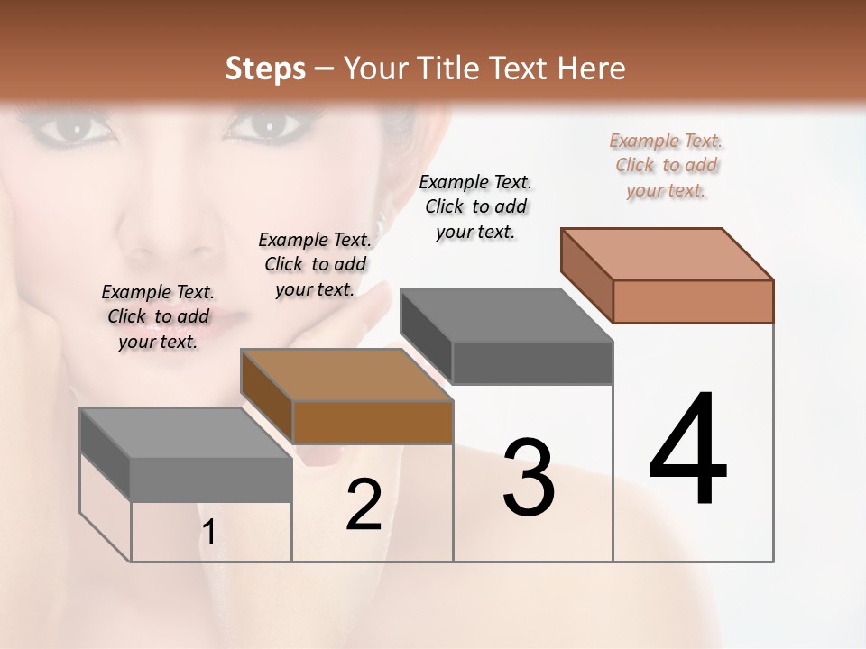 Attractive Hair Young PowerPoint Template