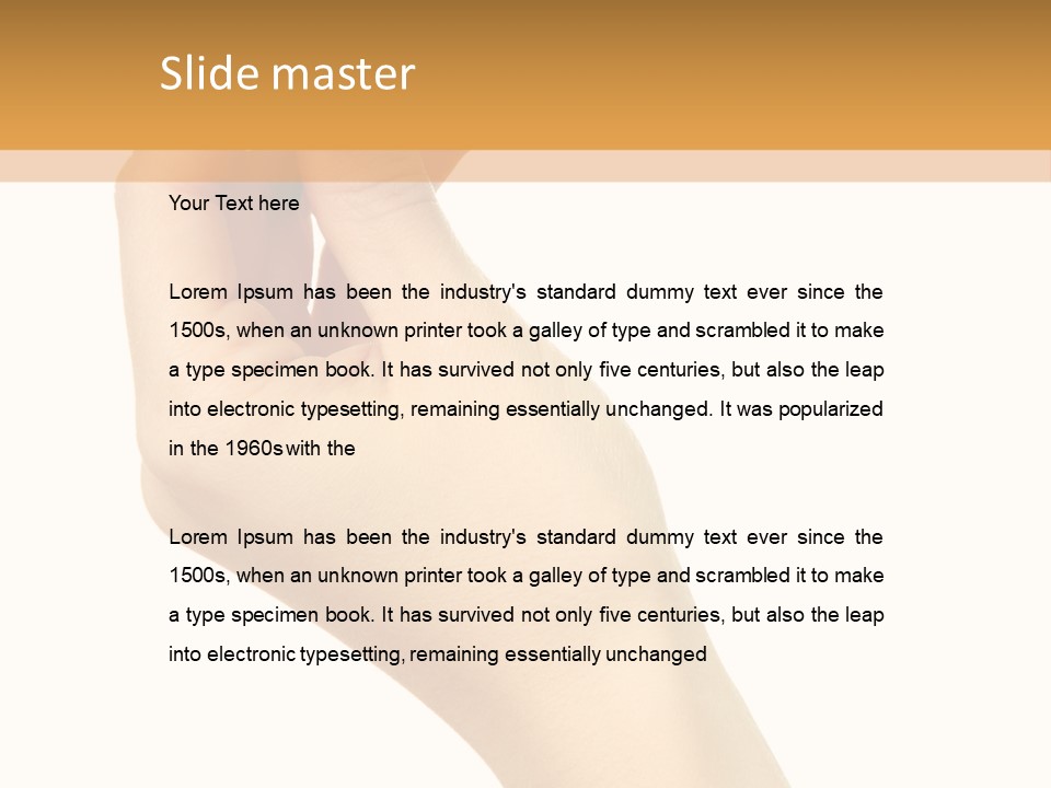 Fingernail Flower Nail PowerPoint Template